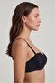Women's Black Strapless Bra Without Support - 3