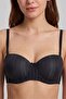 Women's Black Strapless Bra Without Support - 2