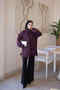 Purple Glittery Beard Casual Knitwear Tunic - 2