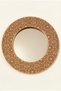 Handcrafted Seville Design Engraved Wooden Mirror