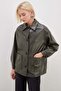 Buttoned Double Pocket Faux Leather Jacket - 7