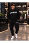 Zenvora Printed Sweatshirt and Sweatpants Oversize Premium Set