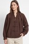 Chinese Buttoned Bomber Jacket 202701 - Brown