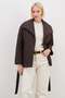 Waterway Patterned Belted Quilted Coat - 3