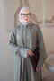 Khaki Half-Buttoned Tunic and Trousers Set - 3