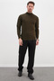 Basic High Neck Regular Fit Knit Sweater - 2