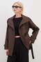Trench Coats - Brown - Oversize - 2