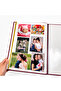 Adhesive Suede Photo Album Claret Red 30X37 cm 15 Sheets 30 Pages - 6
