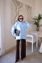 Modest Sweaters - Blue - Oversize - 3
