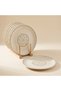 Tessera Set of 6 Porcelain Serving Plates 25 cm - Pattern and Finish Guaranteed - 3
