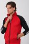 Men's Red Diver Fabric Cotton Inside Stand Collar Zipper Detailed Stripe Detailed Winter Tracksuit Set - E230 - 5