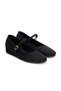 Women's Suede Ballerina Buckle Hidden Wedge Heel Daily and Evening Dress Shoes