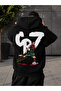 Adult Men's Hooded Sweatshirt Printed 3 Thread Raster Sweatshirt -