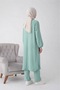Aerobin Water Green Fabric Hajj and Umrah Dress - 2 Pieces Water Green - 4