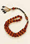 Specially Crafted Zeyve Amber Prayer Beads – Certified with Metal Tassel – Orange - 6