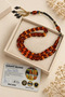 Specially Crafted Zeyve Amber Prayer Beads – Certified with Metal Tassel – Orange - 4
