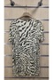 Women's Combed Cotton Blouse with Chain Detail on the Collar - 5