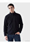 Esvab • Modern & Distinctive Stand Collar Men's Fleece Zip-Up Sweatshirt - 2