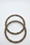 Bamboo Look Round Bag Handle (Pair)