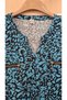 Women's Long Sleeve Combed Cotton Blouse Leopard Pattern - 2