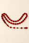 A. Kadir Bayraklı Master Craftsmanship Fire Amber Prayer Beads – Red Oval - 6