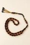 Specially Crafted Zeyve Amber Prayer Beads – Certified with Metal Tassel – Copper Black - 6