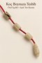 Custom Crafted Ram's Horn Prayer Beads – Light Tone Cutting - 8
