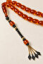 Specially Crafted Zeyve Amber Prayer Beads – Certified with Metal Tassel – Orange - 2