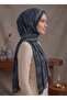 Cloud Pattern Bamboo Shawl New Cotton Stylish Shawl Black Gray - 4