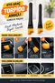 Black Handheld Car Interior Dashboard Detail Cleaning Brush Multi-Purpose - 3