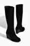 D1974 Women's Wedge Sole Zippered Daily Boots - 3