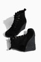 D1972 Women's Wedge Sole Zippered Daily Hook-And-Loop Boots - 4