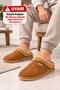 Slc 1705 Soft Wool Inside, Warm Winter Men's House Slippers - 2