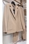 Women's Beige Blazer Jacket and Pants Set - 4