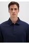 Polo Collar Regular Fit 89% Cotton 11% Polyester Men's Sweatshirt. - 4
