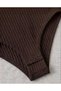 Polo Collar Lycra Flexible Snap Fastener Premium Bodysuit - 4