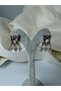 Steel Earrings Xox Model with Zircon Stone Hanging - 3