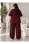 Women's Streetwear Tracksuit Set – Oversized T-Shirt and Wide-Leg Pants - 3