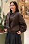 V-Neck Front Ribbon Buttoned Jacket - 3