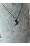 Steel Pendant Cowboy Boot Model with Zircon Stones - 4