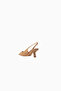 Bianka 60 Beige Raffia Women's Low Heel Slingback Pump - 3