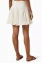 Cotton Silk Flared Mini Skirt - 3