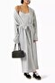 Merino Silk Long Cardigan, Cardigan with Belt and Soft Texture - 4