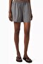 Cotton Poplin Elastic Relaxed Fit Women's Shorts
