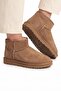 Warm and Water-Resistant Women's Autumn and Winter Daily Use Trendy Short Mini Thin-Soled Boots with Fur Inside - 2