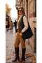 Women's Suede Large Size Casual Shoulder Bag Suitable for Laptop and Books (Width 47 cm Height 63 cm)