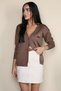 Mink Women's Embroidered Knitwear Cardigan