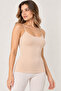 Women's 2-Piece Bamboo Elastane Thin Strap Basic Undershirt Set Flexible Daily Underwear - 5