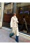 Women's High-Neck Belted Long Trench Coat - 6