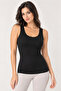Women's 3-Piece Bamboo Elastane Wide Strap Basic Undershirt Set Flexible Daily Underwear - 8